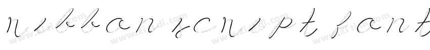 ribbon script font字体转换